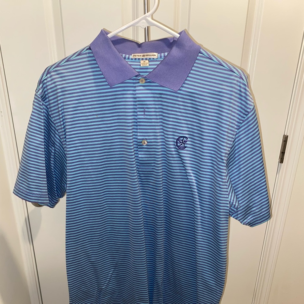 Peter Millar golf polo sz M 100% cotton